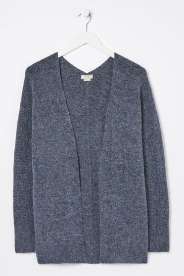 Buy FatFace Grey Sennen Cocoon Cardigan from Next Luxembourg