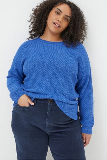 Plus size hot sale blue jumper