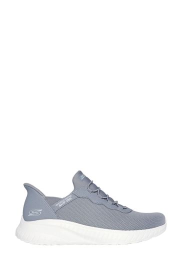 Skechers Grey Womens Bobs Squad Chaos Slip In Trainers
