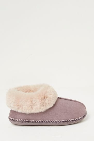 FatFace Purple Maia Slipper Boots