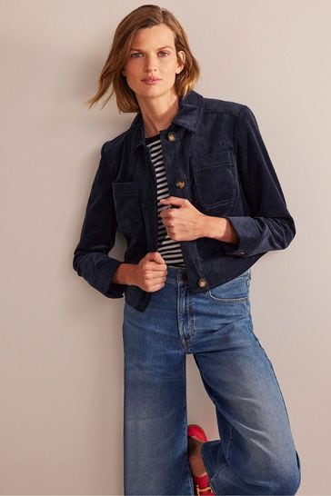 Corduroy denim jacket top womens