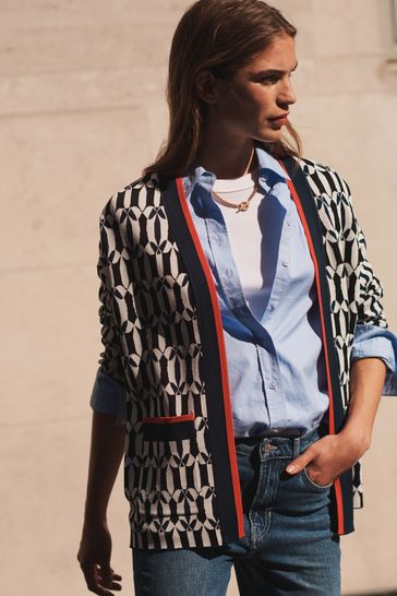 Boden black cardigan top