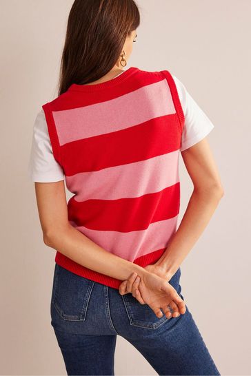 Red and white best sale vest