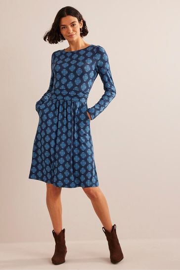 Buy Boden Blue Abigail Jersey Dress from Next Luxembourg