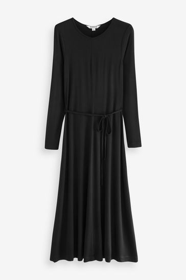 Buy Boden Black Lucy Jersey Midi Dress from Next Luxembourg