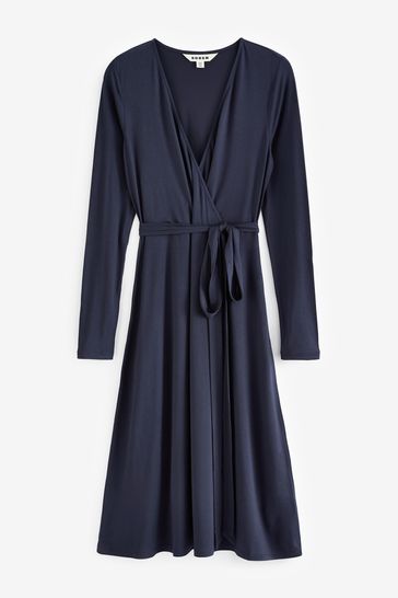 Boden navy hotsell wrap dress