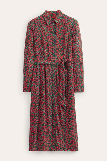 Boden red shirt dress discount