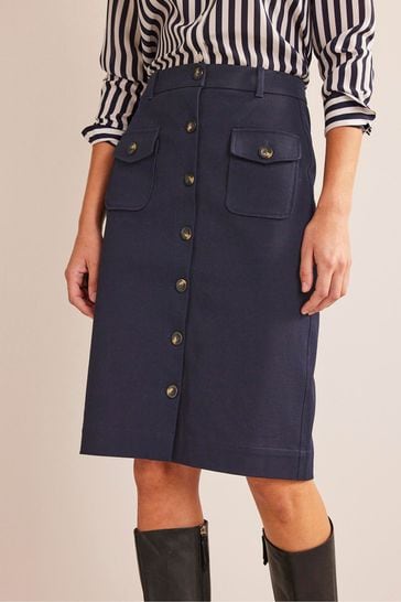 Boden a line denim skirt 2025