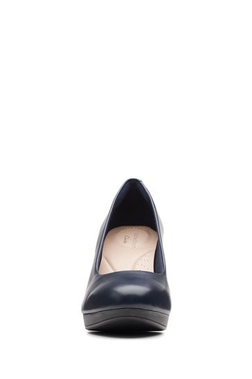 Clarks flats blue cheap