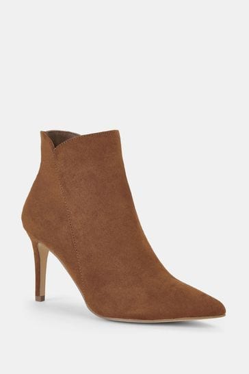 Tan mid heel ankle boots 2025