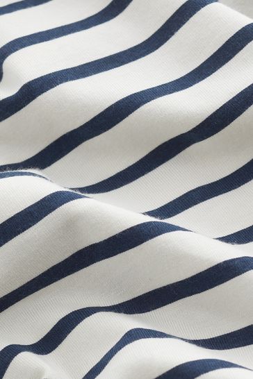 Navy and white striped playsuit new arrivals