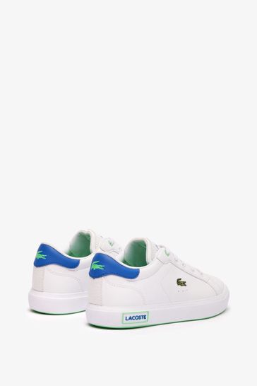 Buy Lacoste Kids White Powercourt 124 Leather Trainers from Next Bahrain