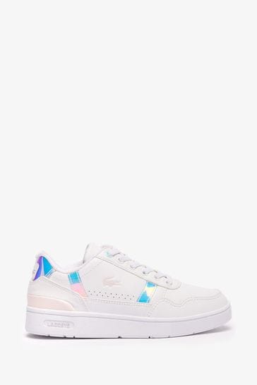 Kids lacoste trainers cheap