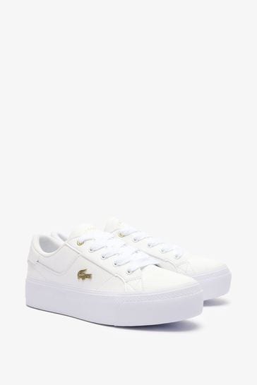 Buy Lacoste Ziane Platform 124 2 CFA White Trainers from Next Bahrain