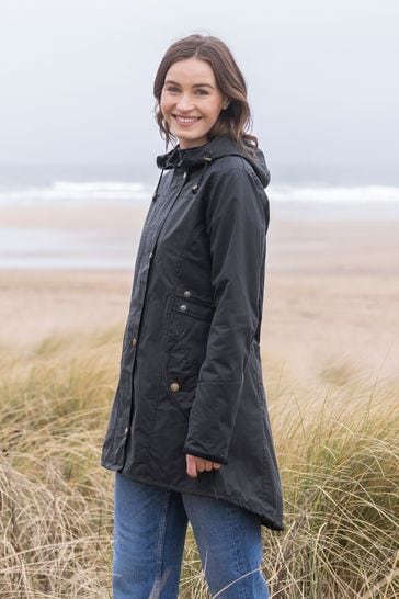 Celtic Co. Blue 100 Cotton Wax Riding Coat