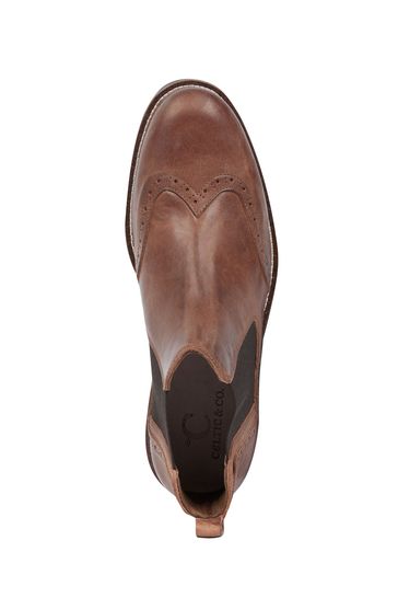 Buy Celtic Co. Mens Chelsea Brogue Brown Boots from Next Ireland