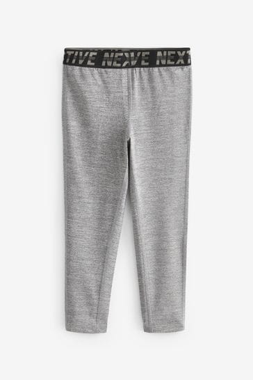 Grey Textured Base Layer Leggings (3-16yrs)