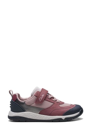 Buy Clarks Red Berry Leather Steggy Stride Shoes from Next France