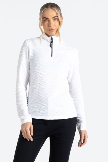 Half zip white sale