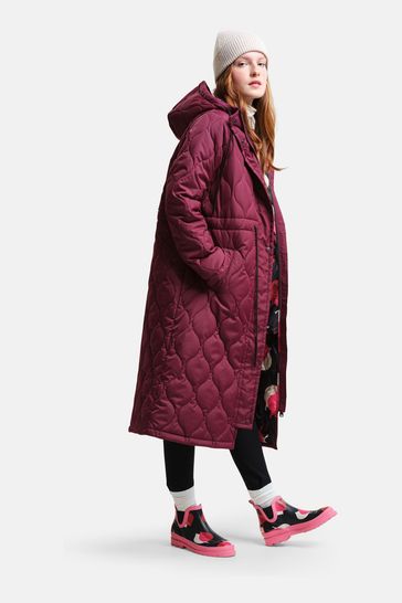 Buy Regatta Purple Orla Kiely Long Length Quilted Jacket from Next