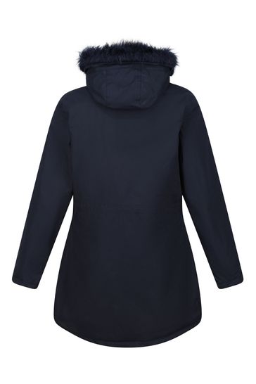 Women's safiyya waterproof insulated parka jacket black top