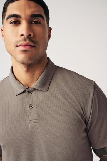 Stone Textured Golf Polo Shirt