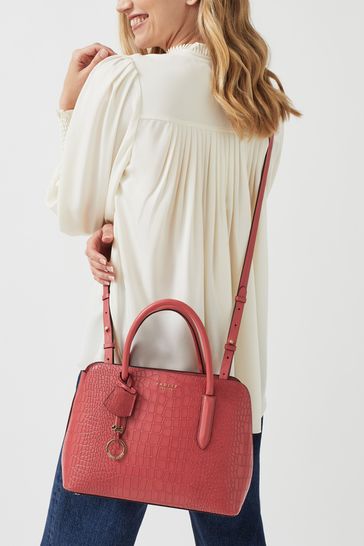Buy Radley London Red Liverpool Street 2.0 Faux Croc Medium Zip
