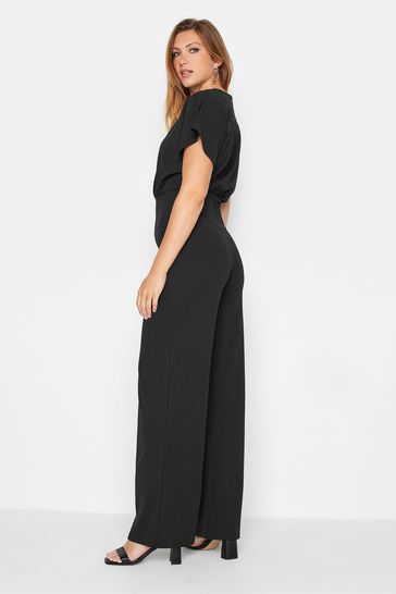 Buy Black Long Tall Sally Short Sleeve Wide Leg Jumpsuit from Next Germany