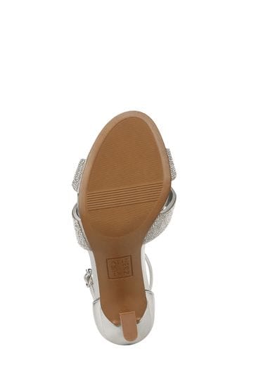 Buy Naturalizer Silver Lizbeth2 Ankle Strap Heeled Sandals from