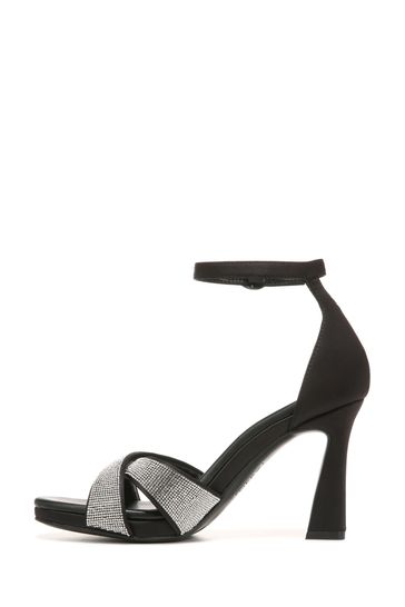 Naturalizer Lizbeth2 Ankle Strap Heeled Black Sandals