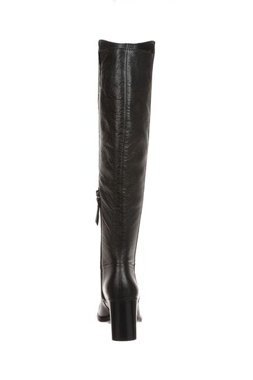 Naturalizer Kyrie Over the Knee Leather Black Boots