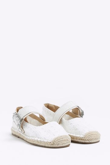 River island white espadrilles deals