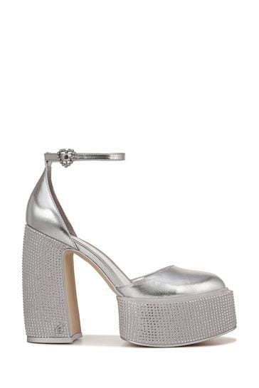 Circus NY Silver Bailey Jewel Heeled Shoes