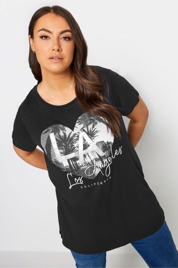 Black slogan new arrivals t shirt