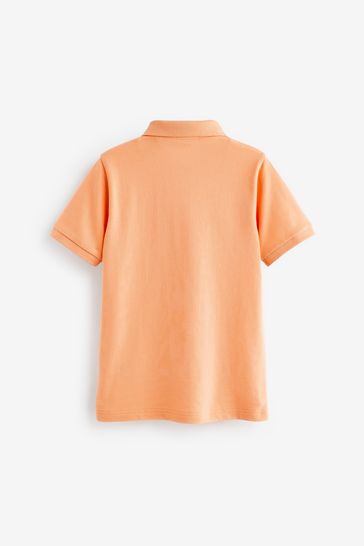 Boys orange polo shirt shop