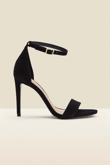 Buy Sosandar Black Nia Suede Barely There High Sandals from Next