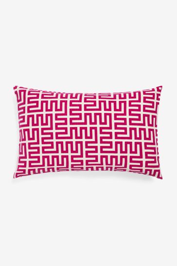 Pink clearance oblong cushion