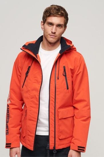 Superdry Orange Hooded Ultimate Windbreaker Coat