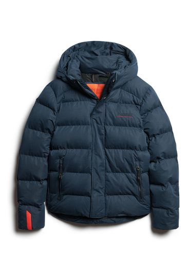 Buy Superdry Hooded Microfibre Sports Puffer Coat Jacket from the Laura Ashley online shop
