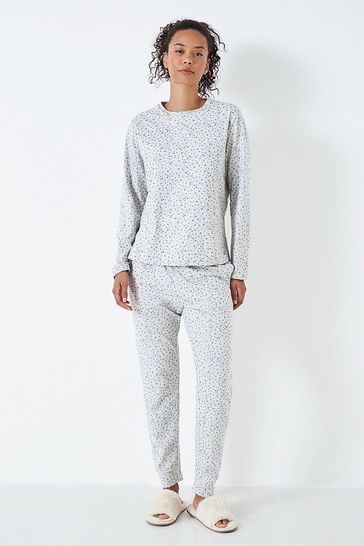 Buy Crew Clothing Company Blue Star Print Cotton Pyjama Set from