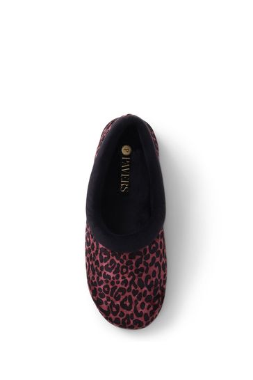 Buy Pavers Red Leopard Print Casual Slippers from Next Singapore