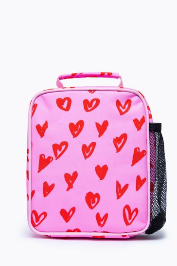 Hype. Pink Scribble Heart Lunch Bag