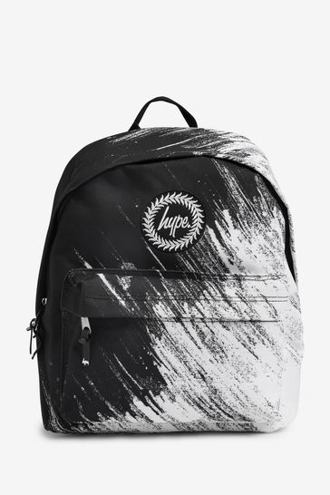 Hype. Boys White Scratch Black Backpack