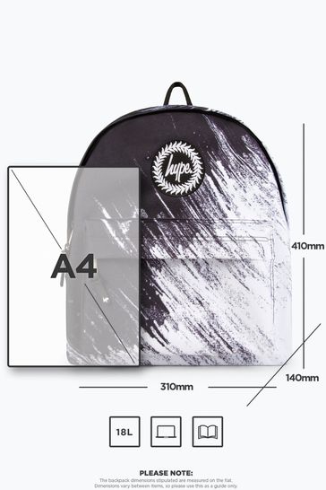 Black top white backpack