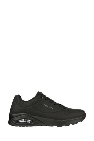 Skechers Black Uno Stand On Air Trainers
