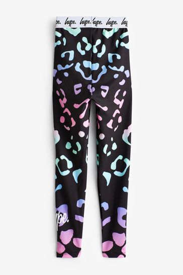 Buy Hype. Girls Multi Gradient Leopard Black Leggings from Next Hungary