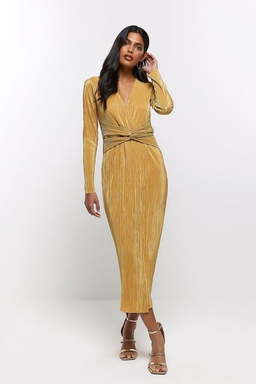 Plisse dress clearance