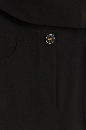River island black blazer with gold buttons online