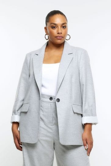 River island online plus blazer
