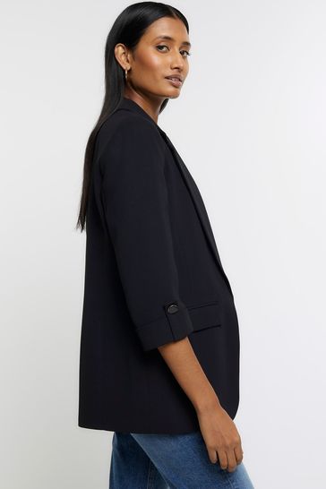 River island blazer black clearance